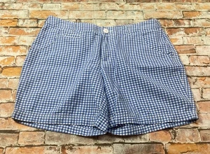 Columbia PFG Pantalones Cortos Damas 8 Azul Chino Cuadros Senderismo Camping Aire Libre Mujeres - Imagen 1 de 13