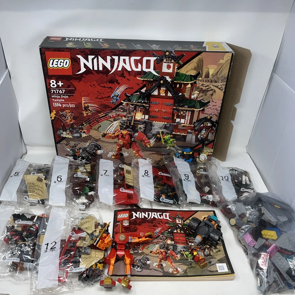 Lego Ninjago Ninja Dojo Temple (71767) INCOMPLETE - Missing Bags 1-4 - Image 1 of 4