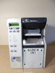 Imprimante d'étiquettes à codes-barres thermique Zebra 110 XiIII Plus parallè... - Afbeelding 1 van 9