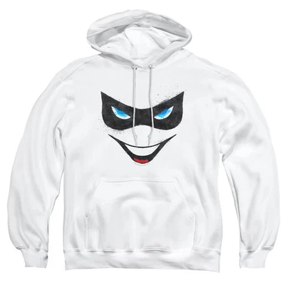 Sudadera con capucha blanca Batman Harley Face para hombre Foto 1 de 2