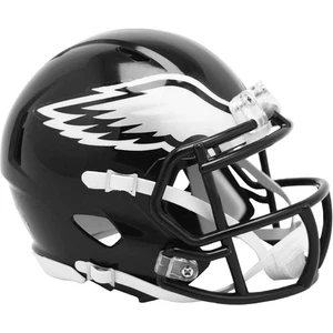 Philadelphia Eagles Black Alternate 2022 Riddell Speed Mini Football Helmet - Picture 1 of 1