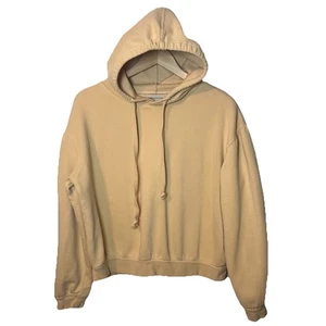 Urban Outfitters Cropped Hoodie Damen M Beige Sweatshirt Elevated Back Design - Bild 1 von 5