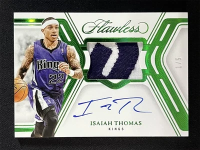 1/5 ≈1/1! Parche automático Panini impecable Isaiah Thomas 2024-25 esmeralda #SPM-ITK Foto 1 de 2