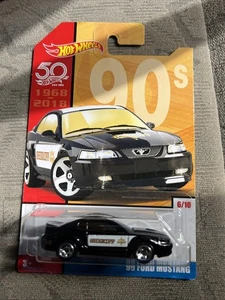 2018 HOT WHEELS 50th Anniv. Autos der Jahrzehnte der 90er Jahre! Ford Mustang '99! #E6 - Bild 1 von 3