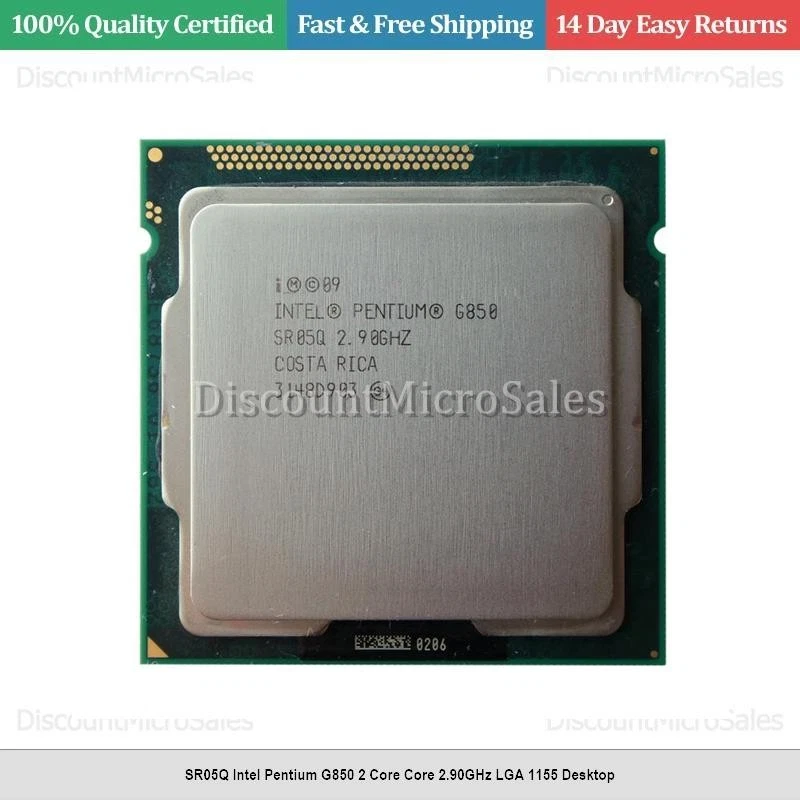 SR05Q Intel Pentium G850 2 Core Core 2.90GHz LGA 1155 Desktop - Image 1 of 1