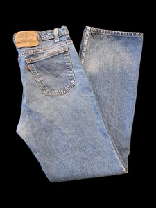 Vtg 9/89 Levis 517 Orange Tab Jeans Size 34x33 Distressed Faded USA 80s 575 - Picture 1 of 20