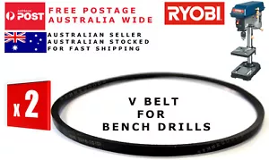 2X RYOBI BENCH DRILL PRESS V BELT BD513/ EDP2521L/ PARTS 089078001057 K660 - Picture 1 of 6
