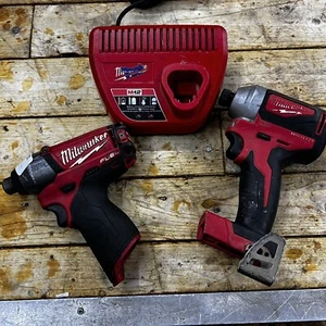 Milwaukee M18 2850-20 18v 2453-20 1/4 Brushless Hex Impact Drills Drivers Lot - Bild 1 von 6