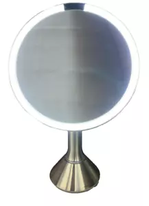 simplehuman Tabletop Mount ST3200 8” Round Sensor Mirror w/ 5x/10x Magnification - Picture 1 of 6
