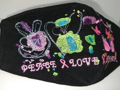 Handmade cotton mask, Support Cancer Survivor mask with Filtrete filter inside - Image 1 of 4