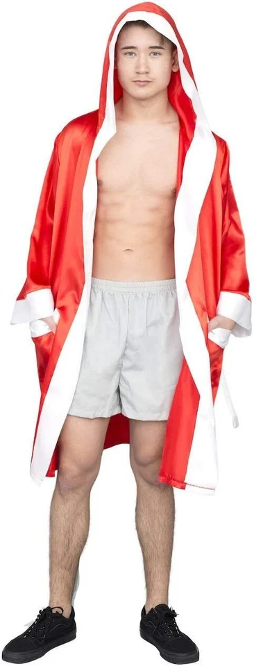 Bata de Boxeo de Halloween Personalizada con Capucha - Traje de Disfraz Cosplay Personalizado Foto 1 de 1