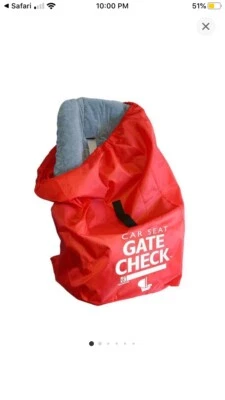 Bolsa de viaje para asiento de coche mochila de verificación de puerta de avión para bolsa de equipaje de viaje aéreo Foto 1 de 4