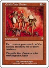 MTG 1x   Goblin War Drums Seventh Edition  Magic The Gathering