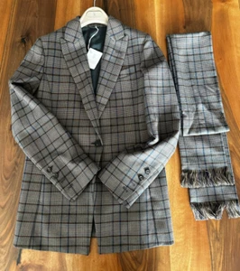 Brunello Cucinelli Jacket with Scarf Coat Blazer Suit - Picture 1 of 23