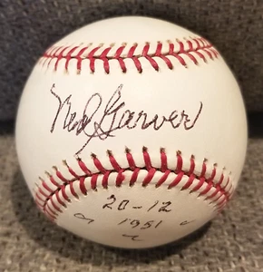 Ned Garver Signed Major League Baseball St. Louis Browns Detroit Tigers PSA COA - Picture 1 of 2
