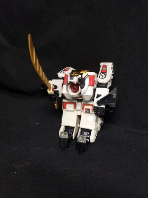 Vintage 1994 Bandai Power Rangers WHITE TIGER ZORD Transforming Robot Working - Image 1 of 4