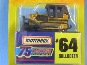 Matchbox USA Ausgabe Gold Challenge Bulldozer Bau Spielzeug Modellauto - Bild 1 von 1