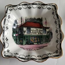 Rosina Charles Dickens Old Curiosity Shop Square nut candy tray England 5" x 5"