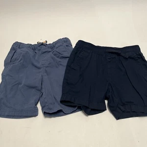 Boys Lot of 2 Shorts Old Navy Tucker + Tate Blue Elastic Waist Shorts Size 6 - Picture 1 of 16