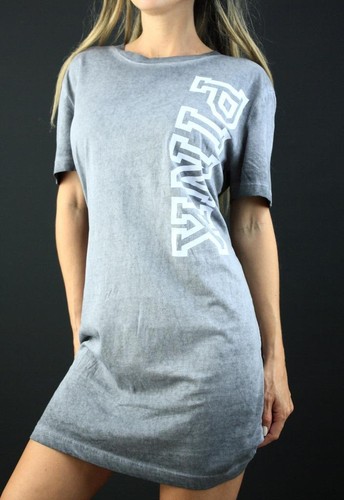 UNDERCOVER Abito a tunica rosa Victoria's Secret coprispiaggia maglietta lavaggio minerale nuova con etichette