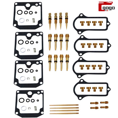 Kit de reparación de reconstrucción de carburador de 4 piezas junta de chorro para Kawasaki KZ900A 1976-77 Carb Foto 1 de 4