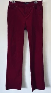 Lauren Ralph Lauren LRL rot Cord Baumwolle Stretch klassische gerade Hose Gr. 8 - Bild 1 von 8