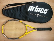 PRINCE TRIPLE THREAT TT SCREAM MP STRUNG TENNIS RACQUET NEW GRIP + CASE 4-1/8 L1