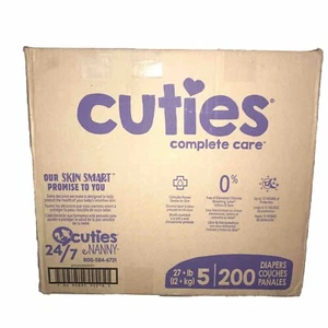 Case of Cuties Pañales Premium Talla 5 (27lbs+) 200 Pañales *NUEVOS - Imagen 1 de 3