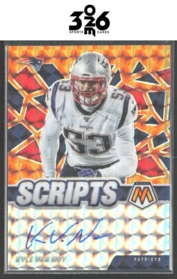 Kyle Van Noy 2021 Panini Mosaic Scripts Orange #S-KVN - Image 1 of 2