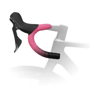 New Fizik Vento 2mm Microtex Tacky Road Bike Handlebar Tape, Black / Pink fluo - Picture 1 of 3