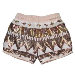 Mia Joy Girls Sequin Aztec Hot Pants Multicolor Size 5 Party Shorts - Picture 1 of 7