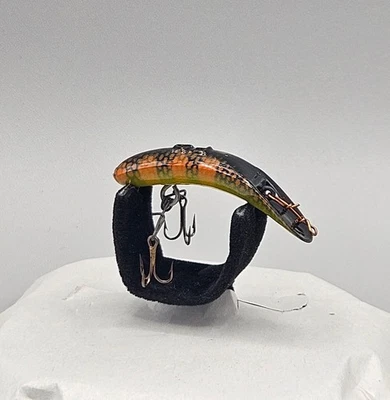 Señuelo de pesca vintage Helin F5 Flatfish naranja negro verde vientre Foto 1 de 4