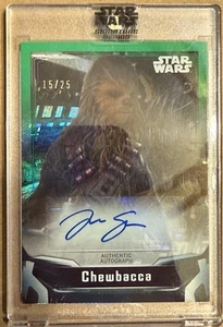 CHEWBACCA (Joonas Suotamo) 2021 Topps Star Wars #A-JS Autograph Card Auto #/25 - Picture 1 of 2