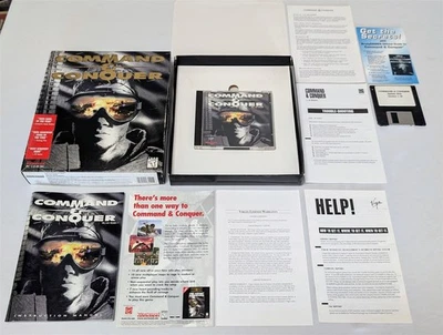 Command and Conquer Westwood Studios 1995 CIB PC CD-ROM Big Box - NICE! - Image 1 of 4