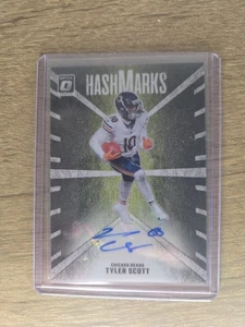 2024 Panini Donruss Optic Tyler Scott Hashmarks Auto HM-TST Chicago Bears - Picture 1 of 2