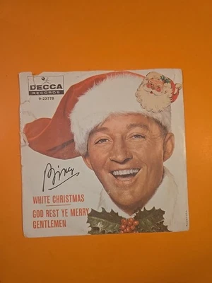 7"  45rpm  Bing Crosby -  WHITE CHRISTMAS / GOD REST YE MERRY GENTLEMEN  w/PS - Image 1 of 4