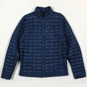 Chaqueta aislante acolchada azul Thermoball The North Face para hombre L ~ ¡Excelente! - Imagen 1 de 11