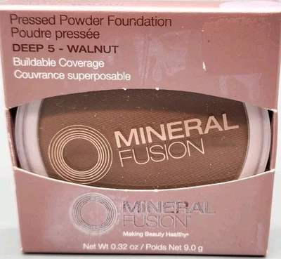 Mineral Fusion Pressed Powder Foundation Deep 5 Walnut 0.32 oz Buildable - Image 1 of 4