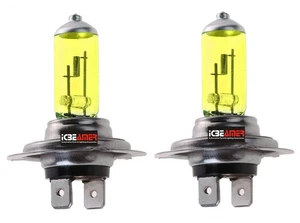 H7 100W Super Yellow Xenon Halogen Headlight Fog Light High Low Beam Bulbs J287 - Picture 1 of 9