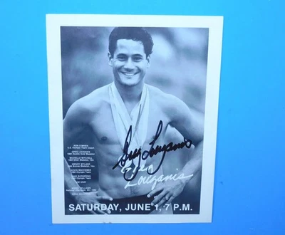 GREG LOUGANIS OLYMPIC DIVING GOLD MEDALIST SIGNED INDIANPOLIS EVENT PROGRAM — 第 1/4 张图片