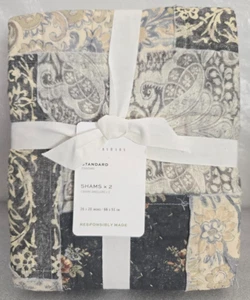 Pottery Barn Delaney Handarbeit Patchwork gesteppt Standard 1-Scham 26"x20" Multi - Bild 1 von 2