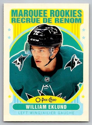 2021-22 OPC O-Pee-Chee ROOKIE, RETRO, BLUE / BLACK BORDER & other Insert Cards - Image 1 of 4