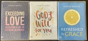 Lot 3 Joseph Prince CD/DVD's Predigten / Erfrischt von Gnade, Übertriebene Liebe / Gott - Bild 1 von 2
