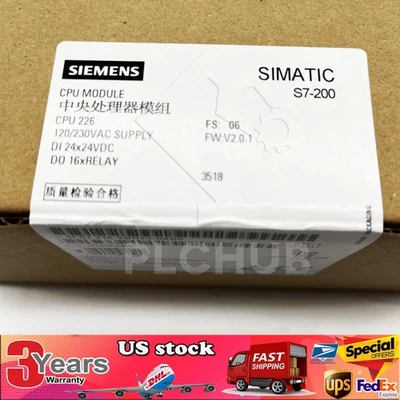 New Siemens 6ES7216-2BD23-0XB0 6ES72162BD230XB0 SIMATIC S7-200 CPU 226 - Image 1 of 4