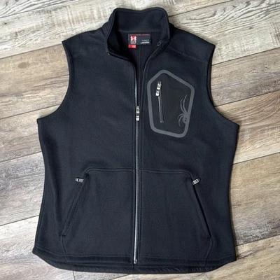SPYDER Core Sweater Vest Men’s Size Large Black Zip Up - Image 1 of 4