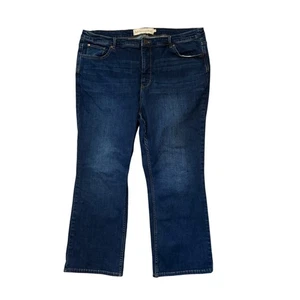 Soft Surroundings Women's Plus Jeans 18W Stretch Crop 25" Cotton Blend - Picture 1 of 6