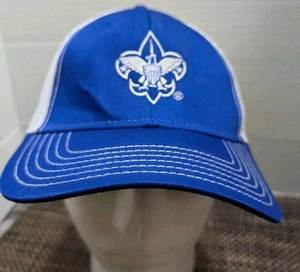 Scouts of America Blue Strapback Hat FISHING FOR SCOUTS Hat Trucker Cap (rc1) - Picture 1 of 7