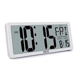 Large Digital Wall Clock, Electronic Alarm Clocks for Bedroom, Count Up & - Picture 1 of 7