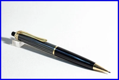 GEHA N° 800 Bleistift in Grün/Grau gestreift & Gold für 1.18mm mit 3er ClipRing - Bild 1 von 4