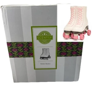 Scentsy Rollschuhe Pink & Weiß Elektrischer Duftwachswärmer BRANDNEU Retired - Bild 1 von 5